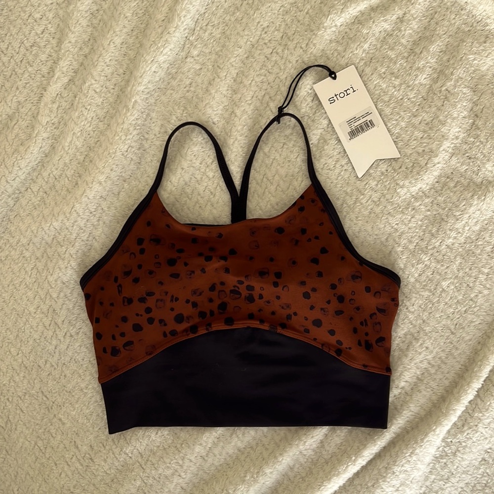 Stori Sports Bra Size 6 Shelf Tank Color Hazy Spot
